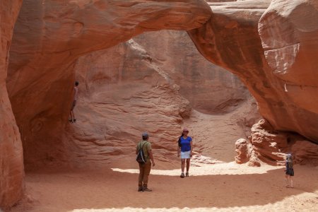 Sand dune arch